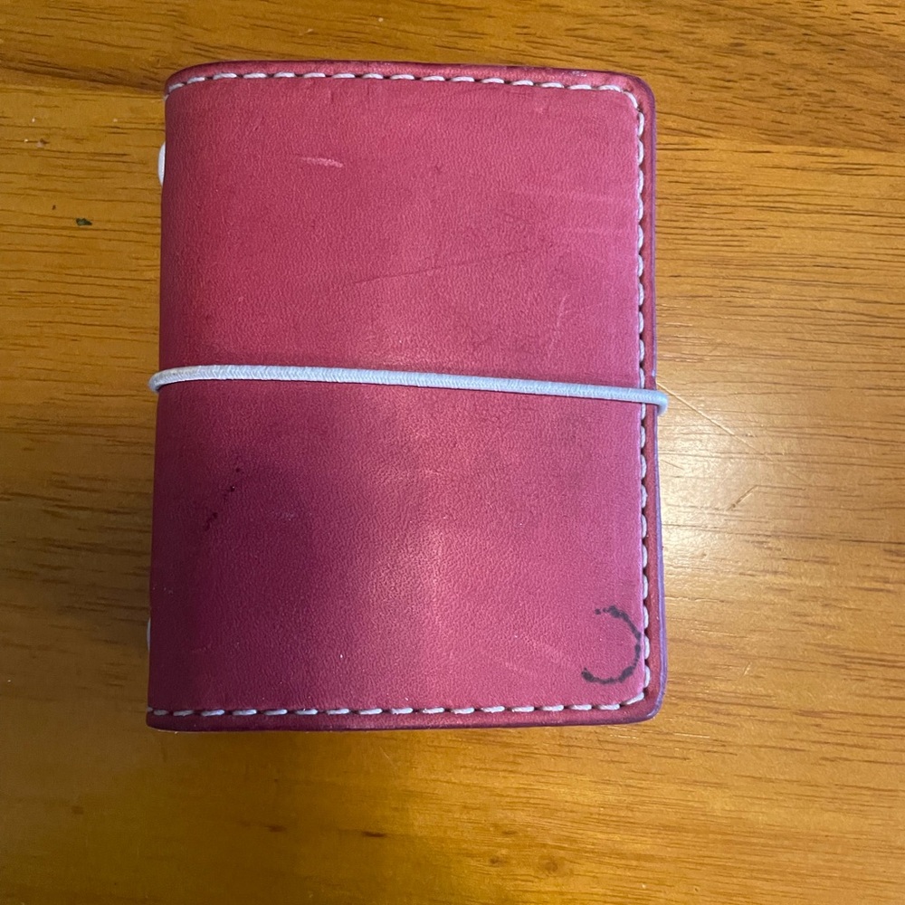 Red Chic Sparrow Small Leather Journal